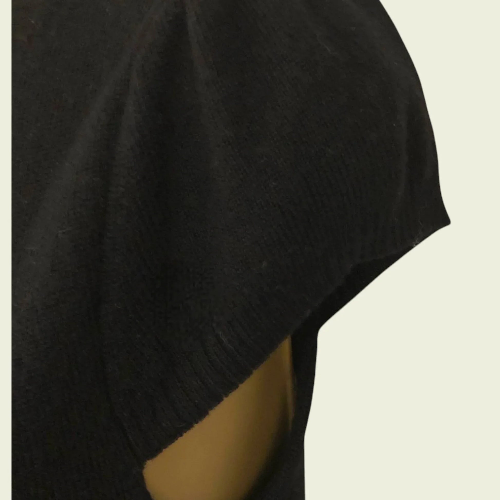 Alice + Olivia Employed Black Merino Wool Knit Dress UK 6 US 2 EU 34 - Timelessfashions