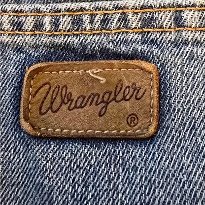 Wrangler Men's Blue Denim Jeans Straight Leg W38 L32 - Timelessfashions