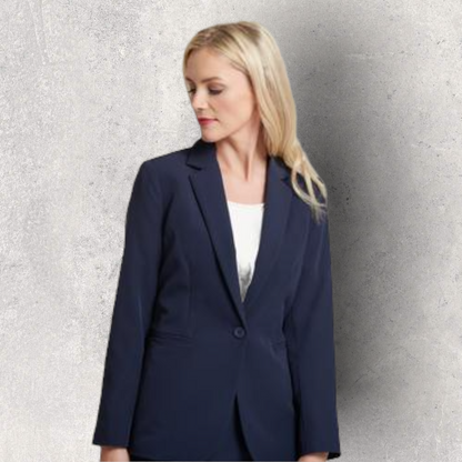 Libra Ladies Navy Blazer Jacket Business Office UK 10 US 6 EU 38 Timeless Fashions