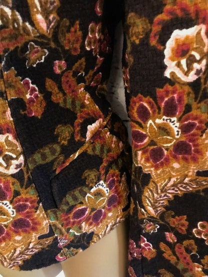 Paul Costelloe Collection Women's Floral Tapestry Cotton Jacket UK 10 US 6 EU 38 Timeless Fashions