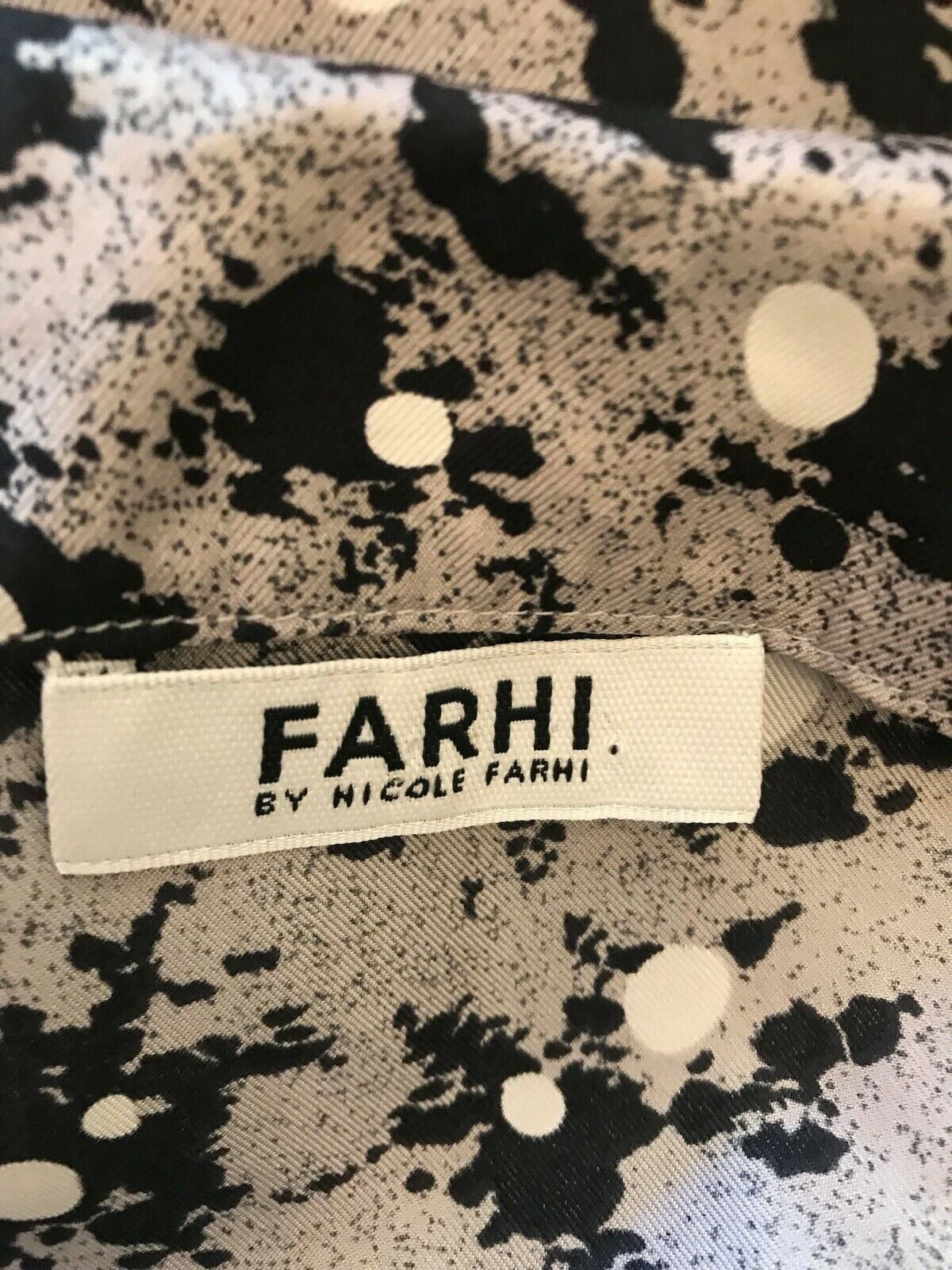 Farhi by Nicole Farhi Grey & Black Silk Sleeveless Dress UK 10 US 6 EU 38 Timeless Fashions