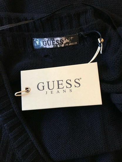 Guess Black Off The Shoulder Knitted Top UK 12 US 8 EU 40 Timeless Fashions