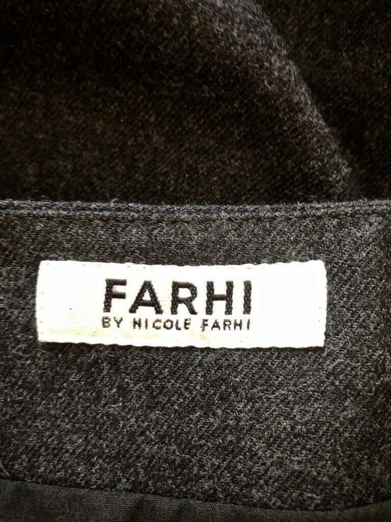 Farhi by Nicole Farhi Grey Wool Skirt UK 8 US 4 EU 36 Timeless Fashions