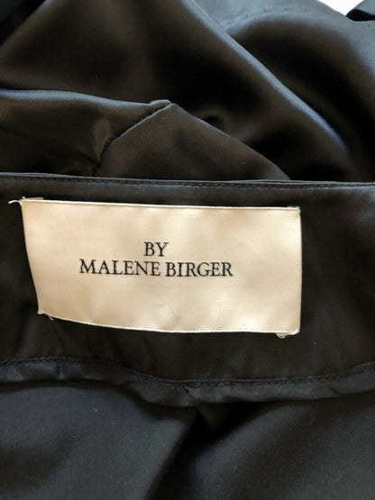 By Malene Birger Black Velvet, Silk & Satin Wrap Top UK 10 US 6 EU38 IT 42 Timeless Fashions