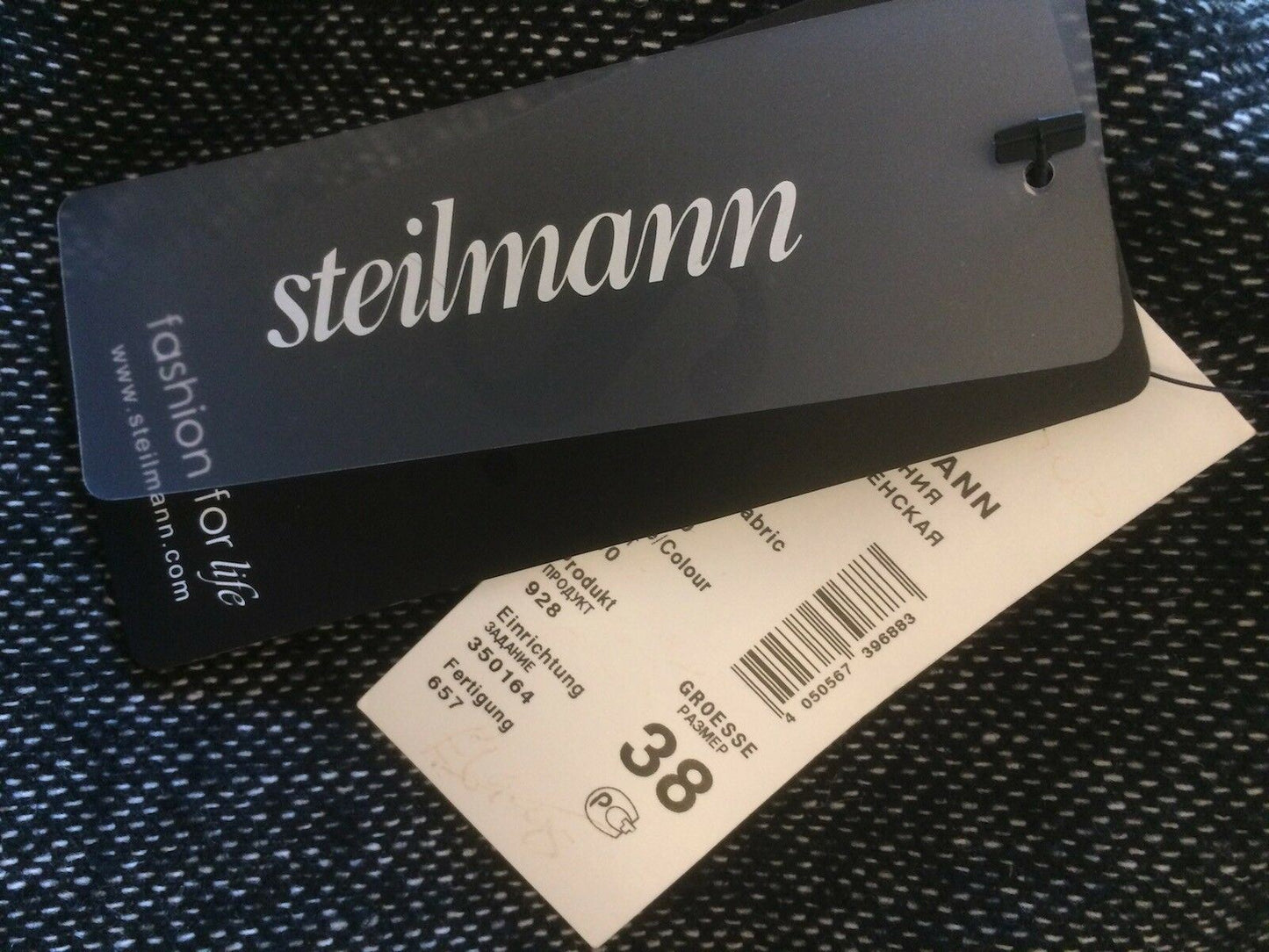 Steilmann Womens Black & White Wool Blend Pencil Skirt UK 12 US 8 EU 40 - BNWT Timeless Fashions