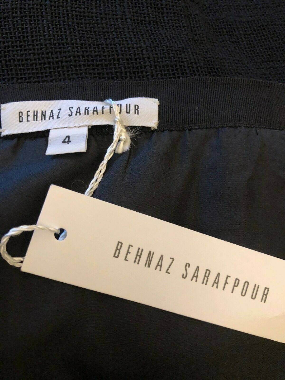 Behnaz Sarafpour Black Floral Mini Pencil Skirt UK 8 US 4 EU 36 Timeless Fashions