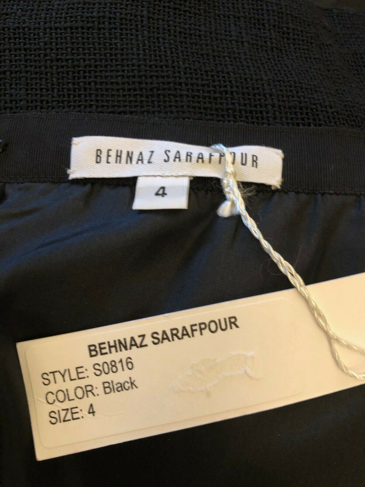 Behnaz Sarafpour Black Floral Mini Pencil Skirt UK 8 US 4 EU 36 Timeless Fashions