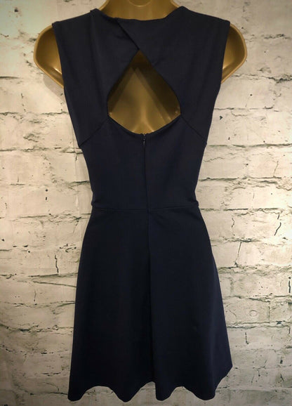 Cynthia Rowley Navy Blue Sleeveless Fit & Flare Dress UK 10 US 6 EU 38 Timeless Fashions