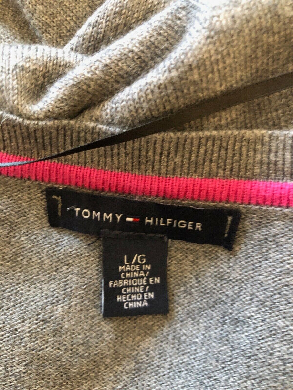 Tommy Hilfiger Mens Cotton Blend V Neck Argyle Jumper Size L Timeless Fashions