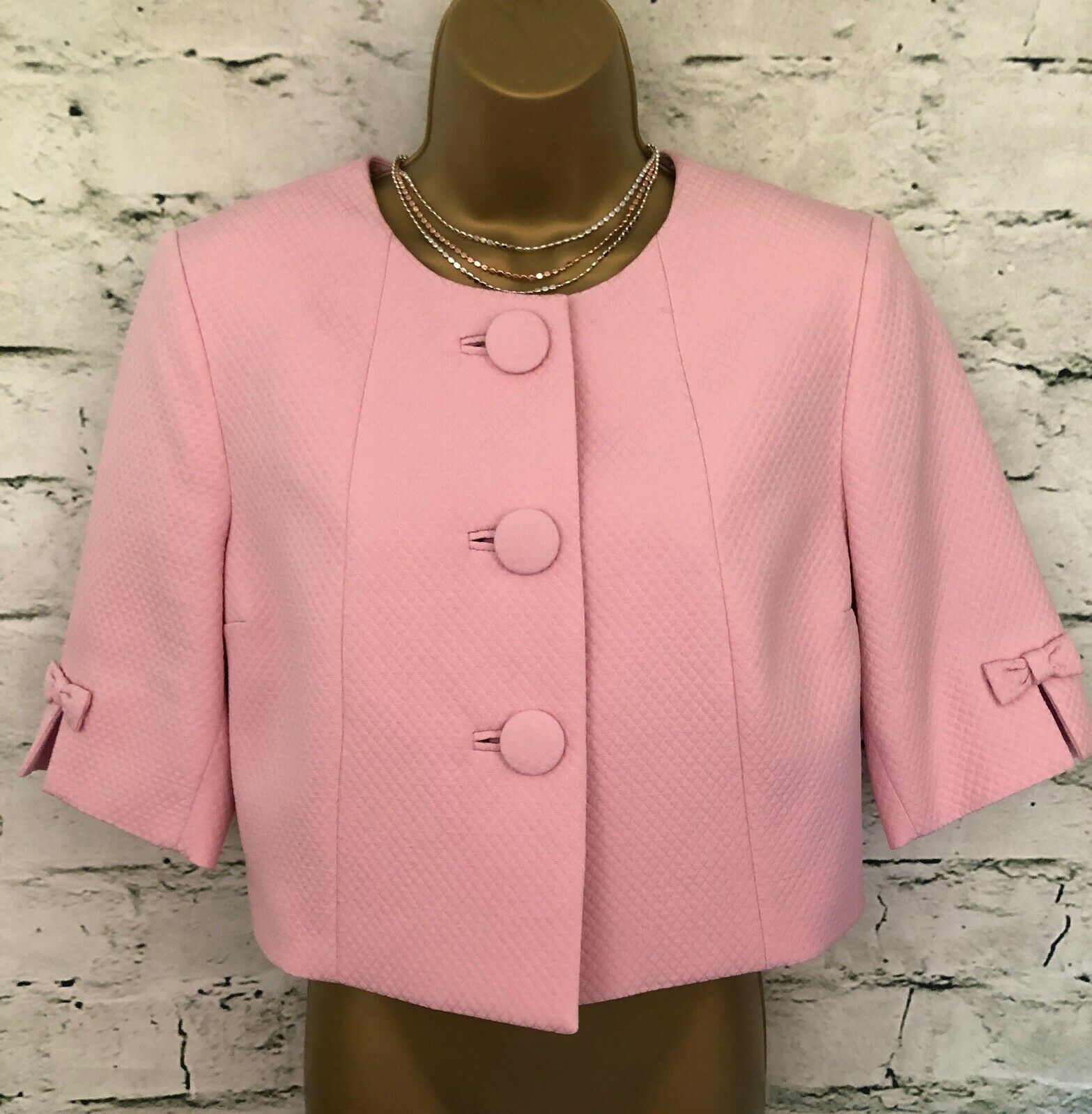 Libra Baby Pink Short Occasion Jacket UK 14 US 10 EU 42 RRP £159 Timeless Fashions