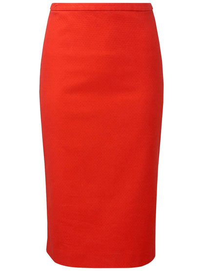 Pure Collection Tomato Red Belford Pencil Skirt UK 20 US 16 EU 48 Timeless Fashions