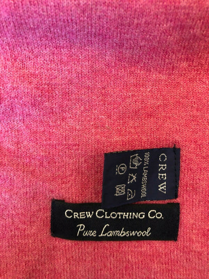 Crew Clothing Co Men's Pink Argyle Lambswool Scarf Timeless Fashions