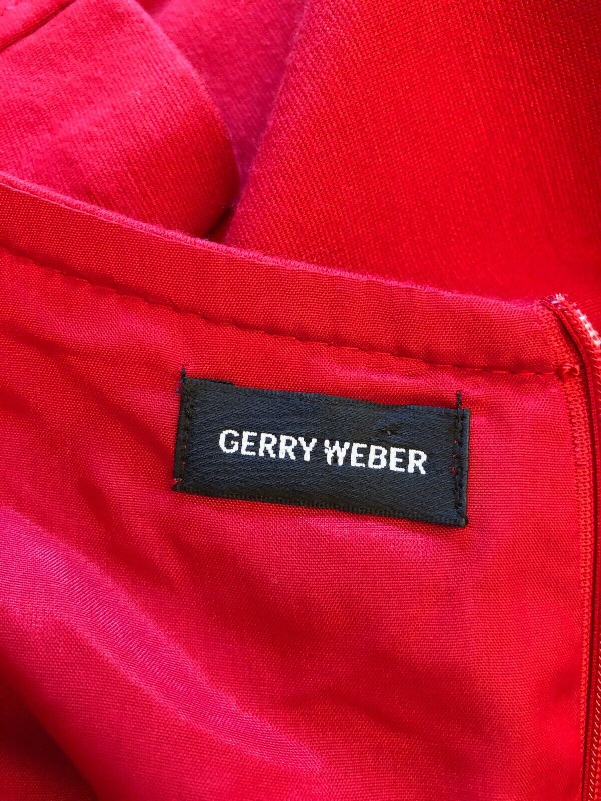 Gerry Weber Women's Red Short Sleeved Shift Dress UK 16 US 12 EU 44 Timeless Fashions