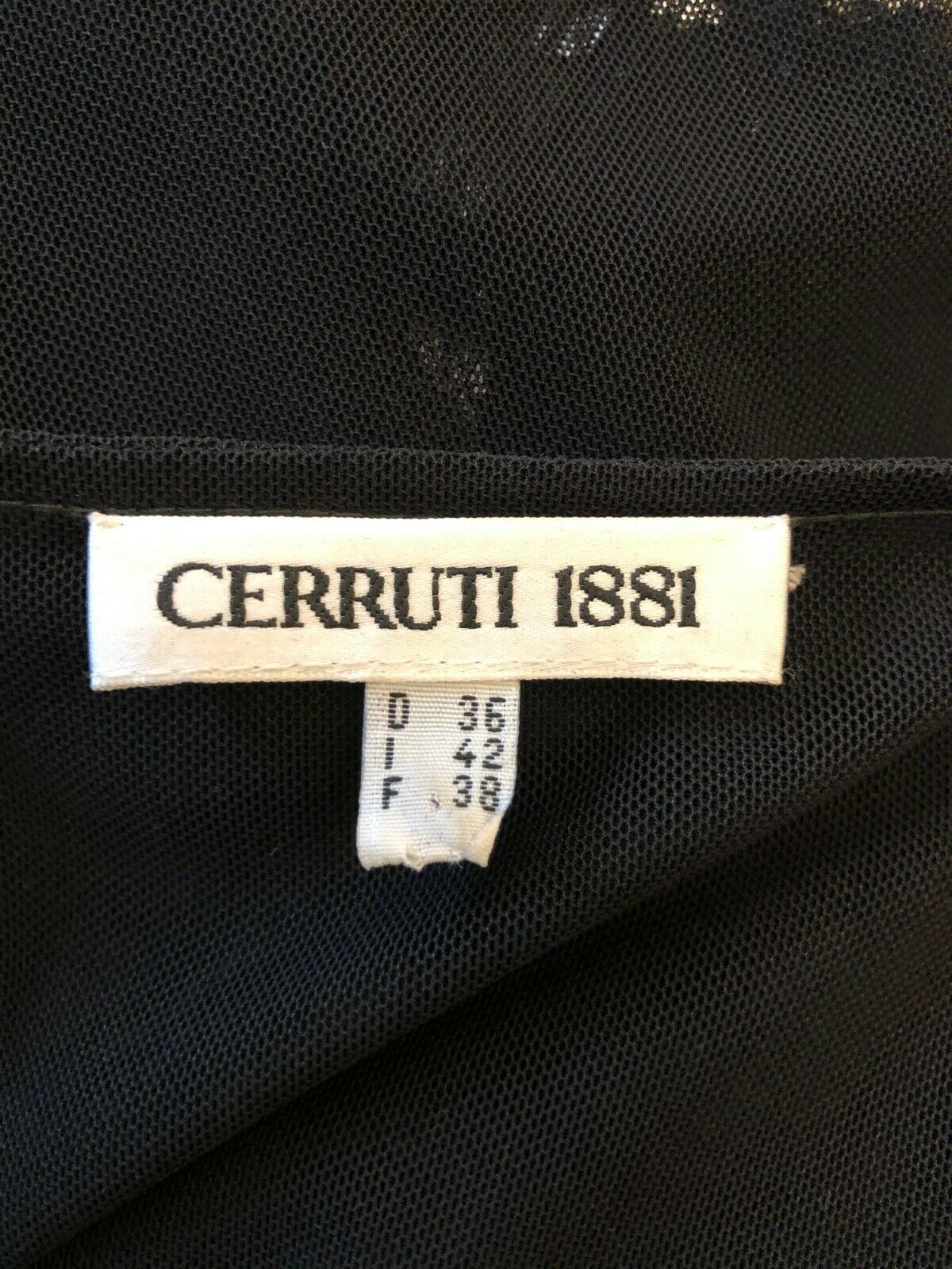 Cerruti 1881 Black Sequin Sleeveless Evening Top IT 42 UK 10 US 6 EU 38 Timeless Fashions
