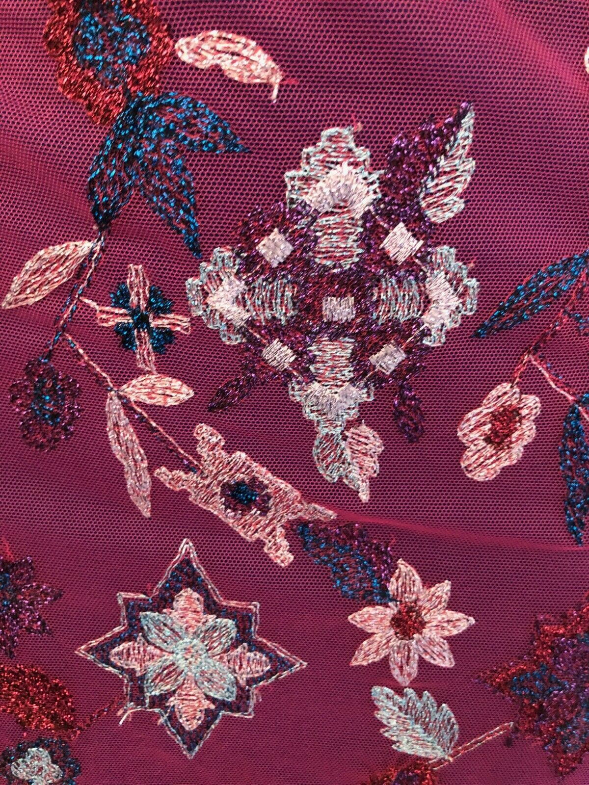 Bazar Christian Lacroix Vintage Purple Mesh Embroidered Sparkly Mini Skirt UK 8 US 4 EU 3436 Timeless Fashions