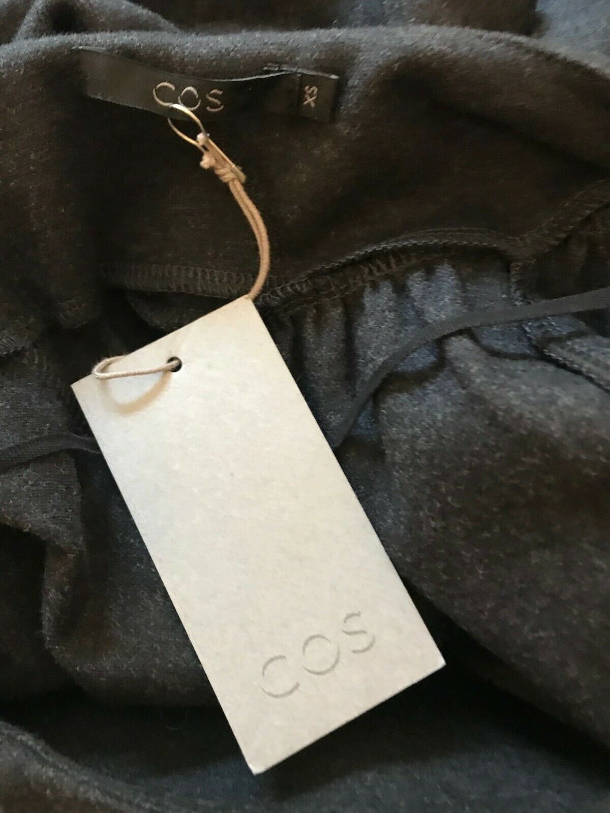 Cos Grey Wool Blend Oversize Smock Shift Dress UK 8 US 4 EU 36 Timeless Fashions