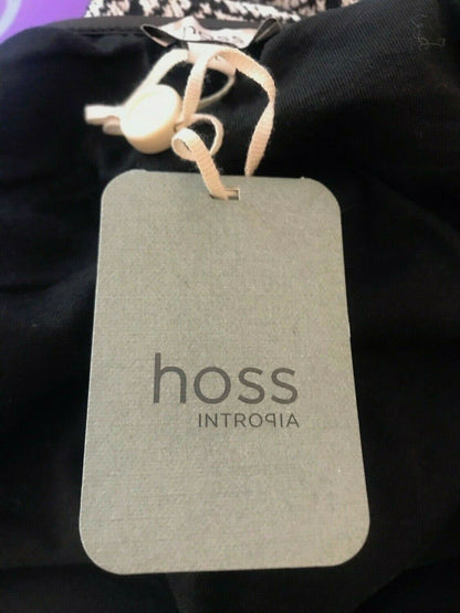 Hoss Intropia Black & White Herringbone Mini Pencil UK 16 US 12 EU 44 Timeless Fashions