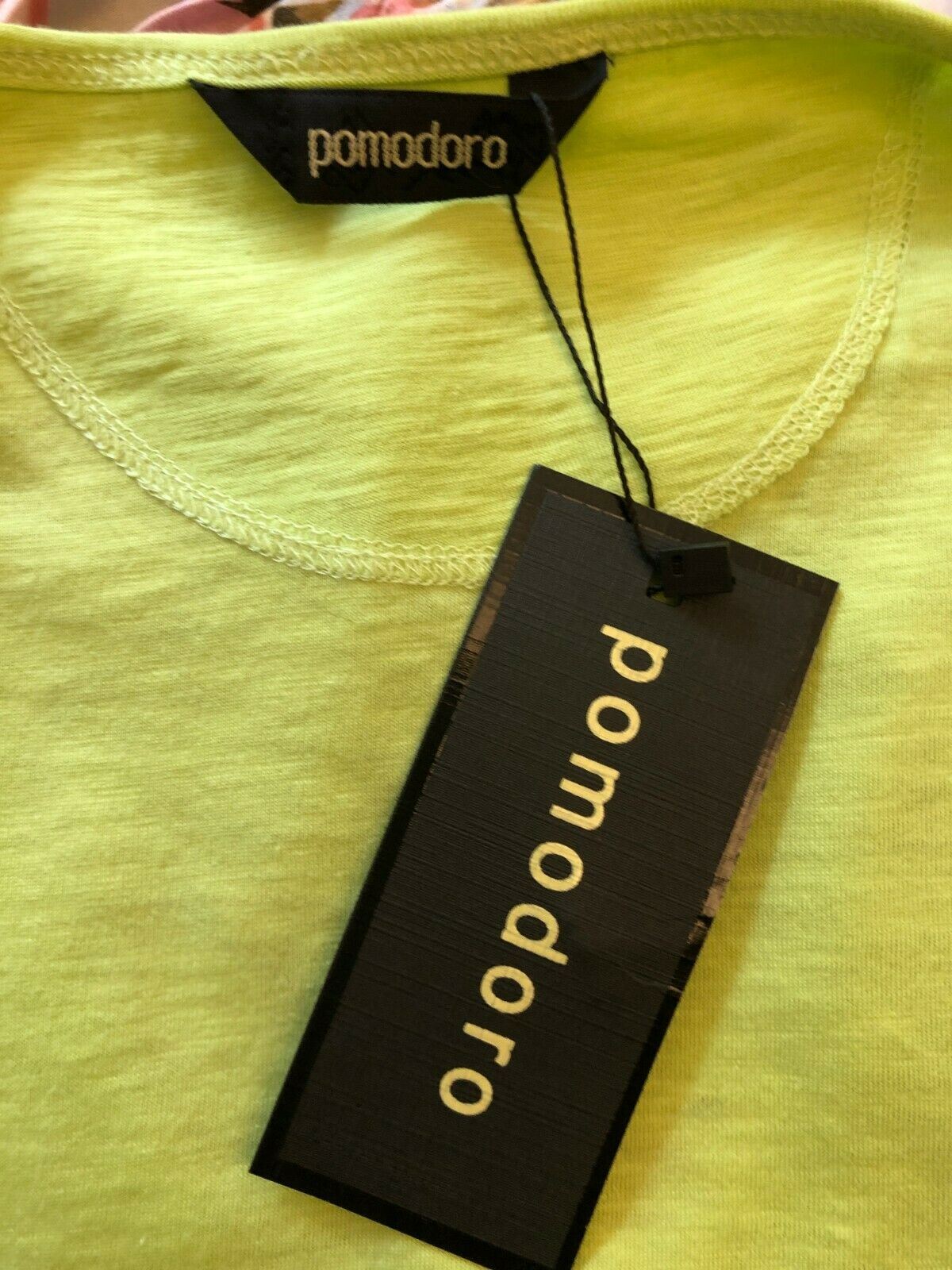 Pomodoro Apple Green Edge to Edge Lightweight Jacket UK 18 US 14 EU 46 BNWT Timeless Fashions