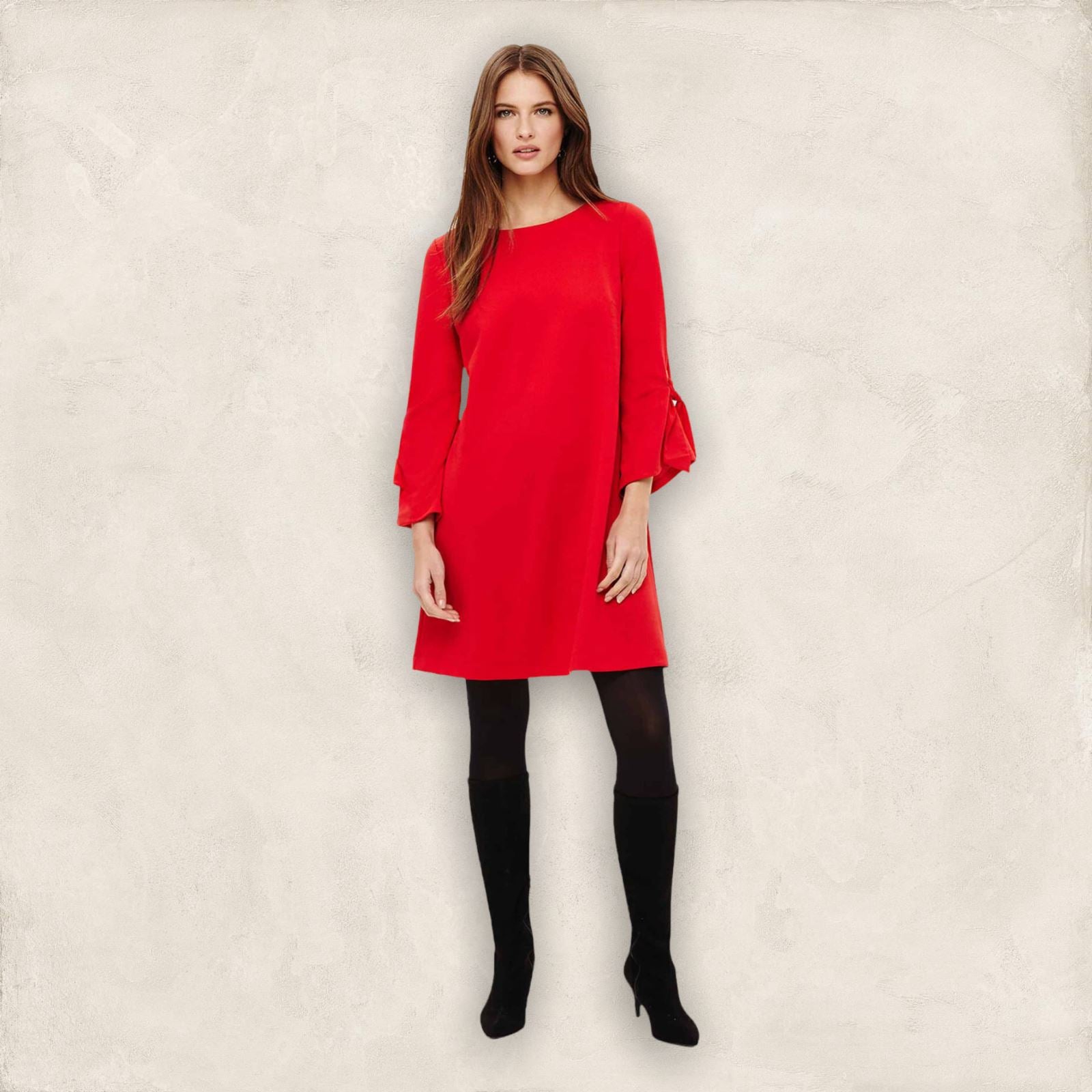 Phase Eight Cherry Red Tanya Tunic Dress UK 12 US 8 EU 40 Timeless Fashions