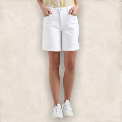 Pomodoro White Stretch Cotton Shorts UK 10 US 6 EU 38 Timeless Fashions