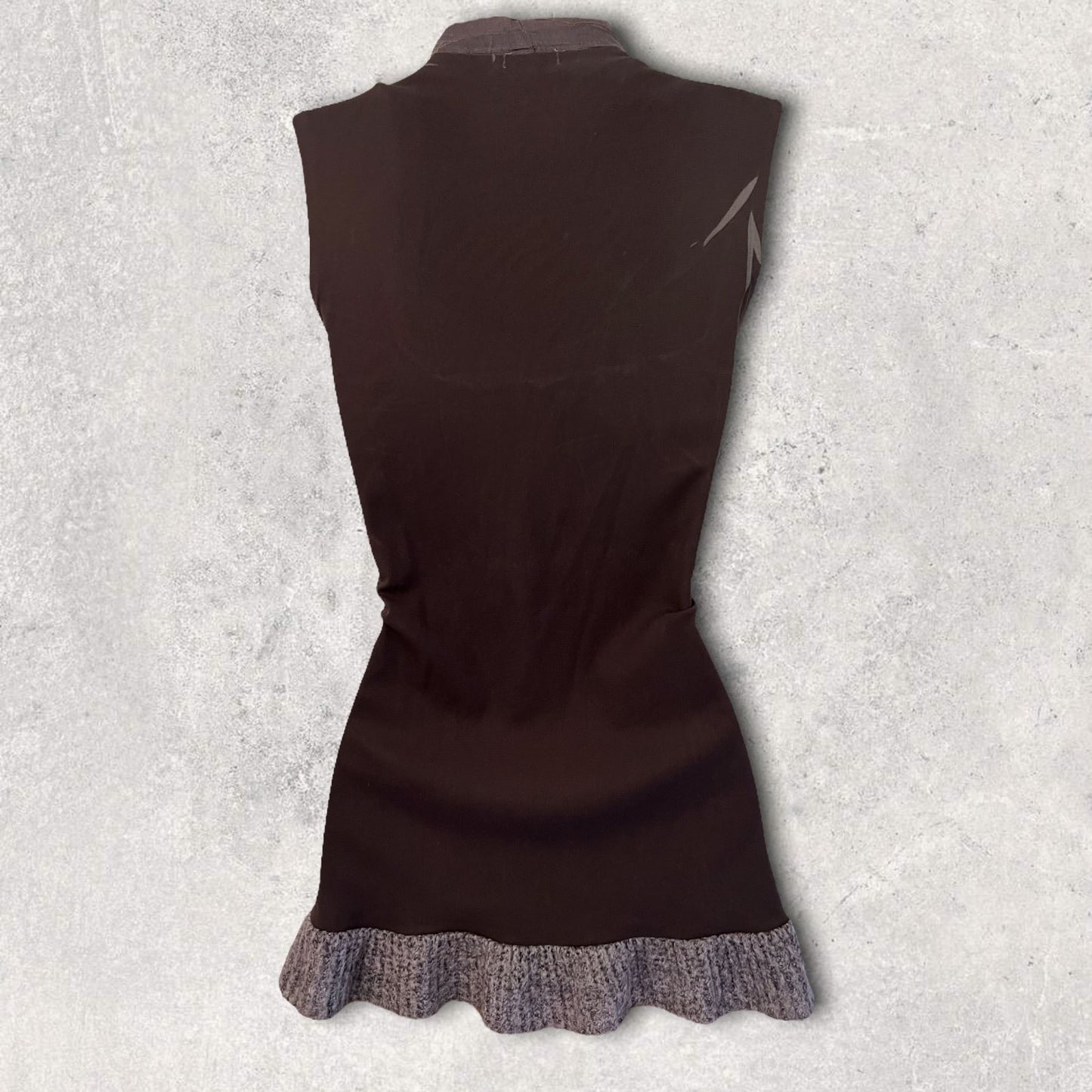 Siste's Womens Black & Grey Sleeveless Vest Top UK 10 US 6 EU 38 Timeless Fashions