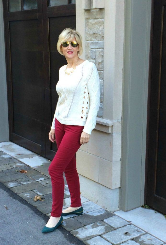 French Connection Jeans Red Mid Rise Skinny Stretch Jeans, UK 14 US 10 EU 40 Timeless Fashions