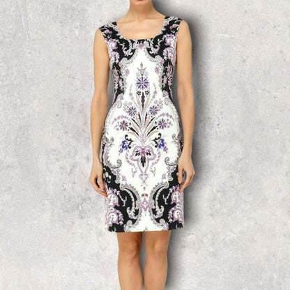 Phase Eight MultiColoured Paisley Stretch Bodycon Dress UK 10 US 6 EU 38 Timeless Fashions