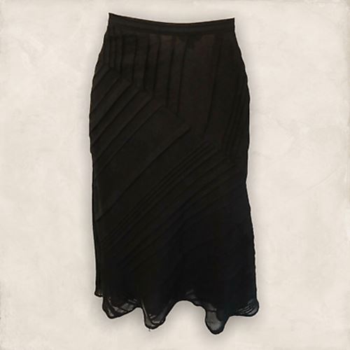 Coast Black Panelled Floaty Chiffon Skirt UK 10 US 6 EU 38 Timeless Fashions