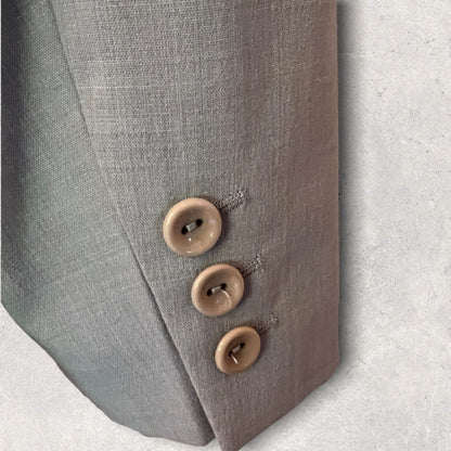 Gina B by Heidemann Vintage Dove Grey Virgin Wool Blend Jacket UK 16 US 12 EU 44 Timeless Fashions