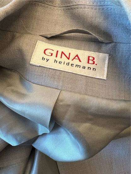 Gina B by Heidemann Vintage Dove Grey Virgin Wool Blend Jacket UK 16 US 12 EU 44 Timeless Fashions