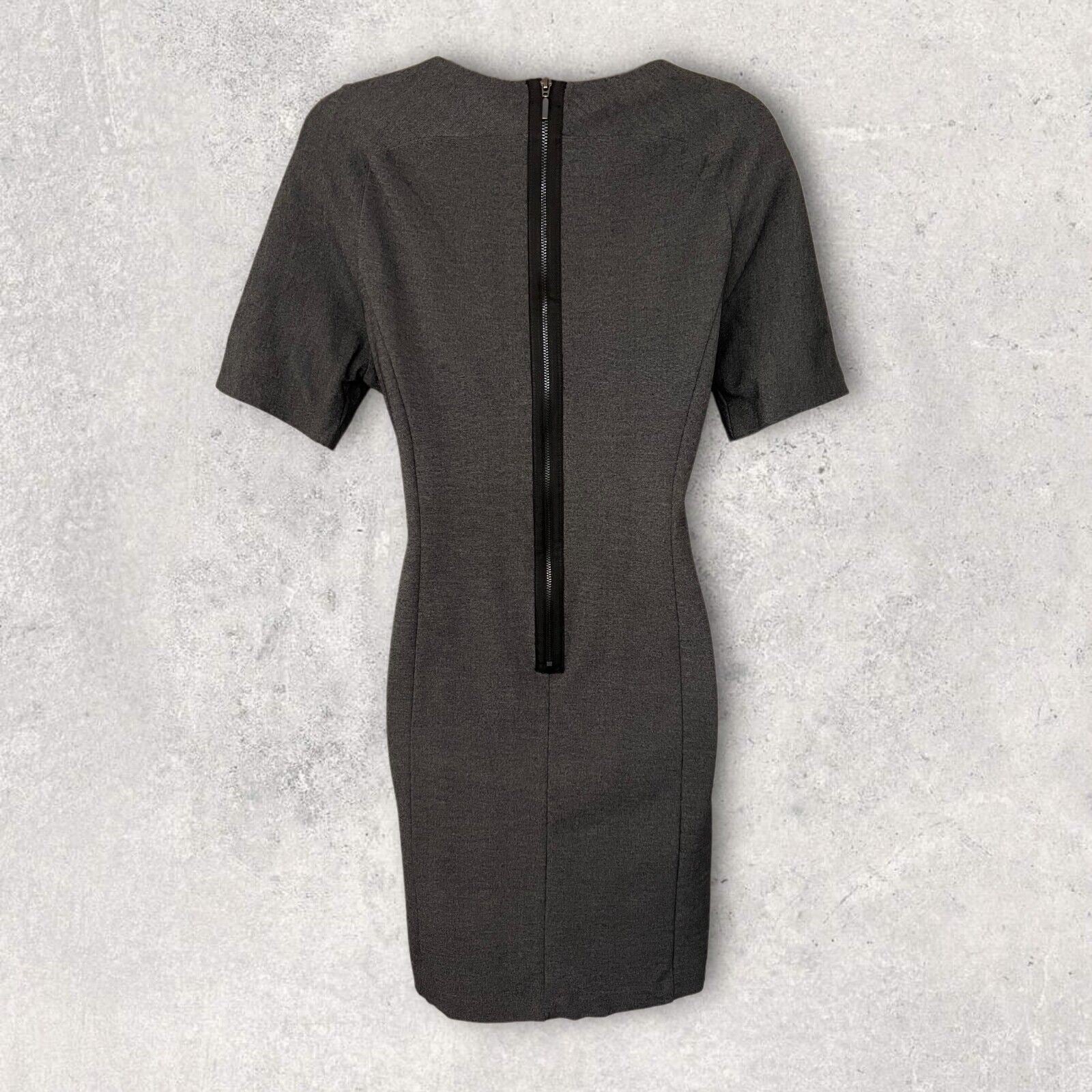 Phase Eight Grey Short Sleeve Dress, Formal, Office UK 14 US 12 EU 42 Timeless Fashions