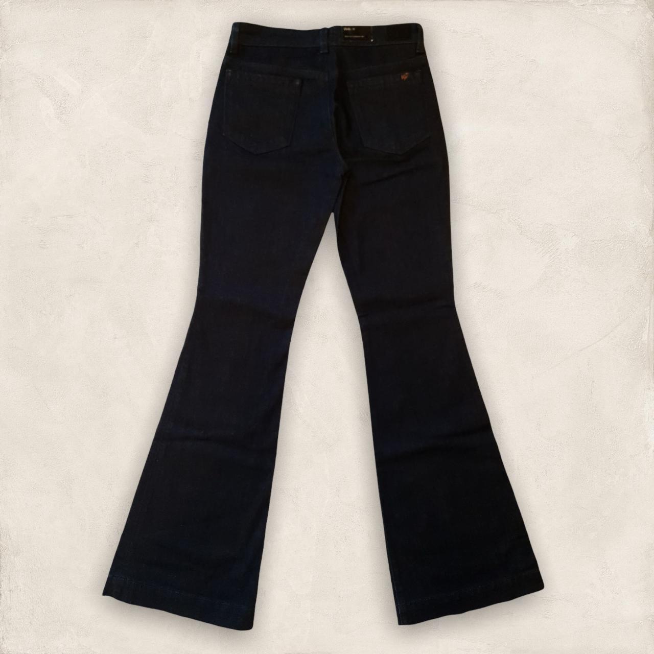 Reiss 1971 Ladies Blue Dolly Mid Rise Kick Flare Stretch Jeans UK 6 US 2 EU34 Timeless Fashions
