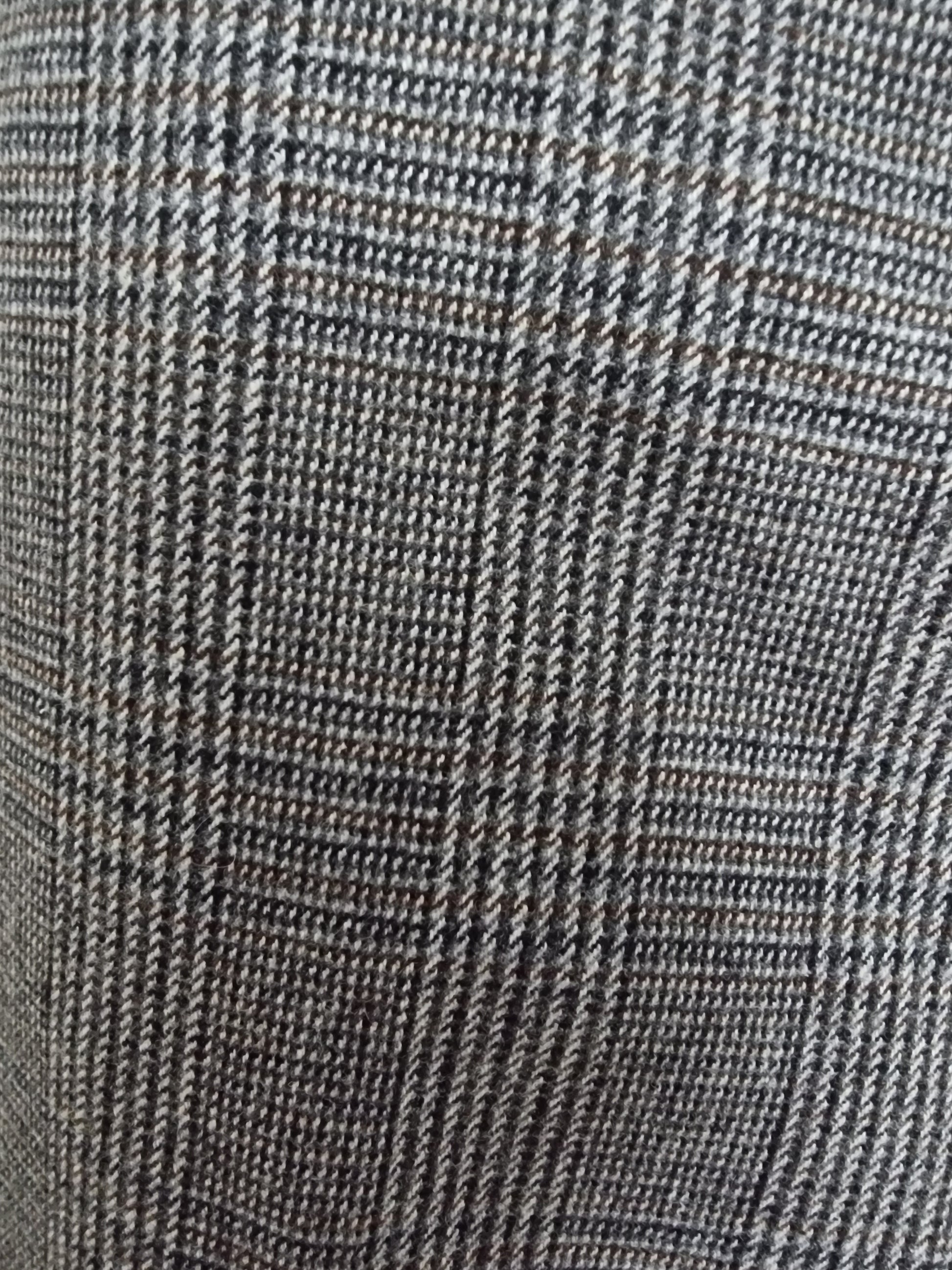 Bespoke Italian Tailored GreyTwo Piece Suit In Prince of Wales Check. Timeless Fashions