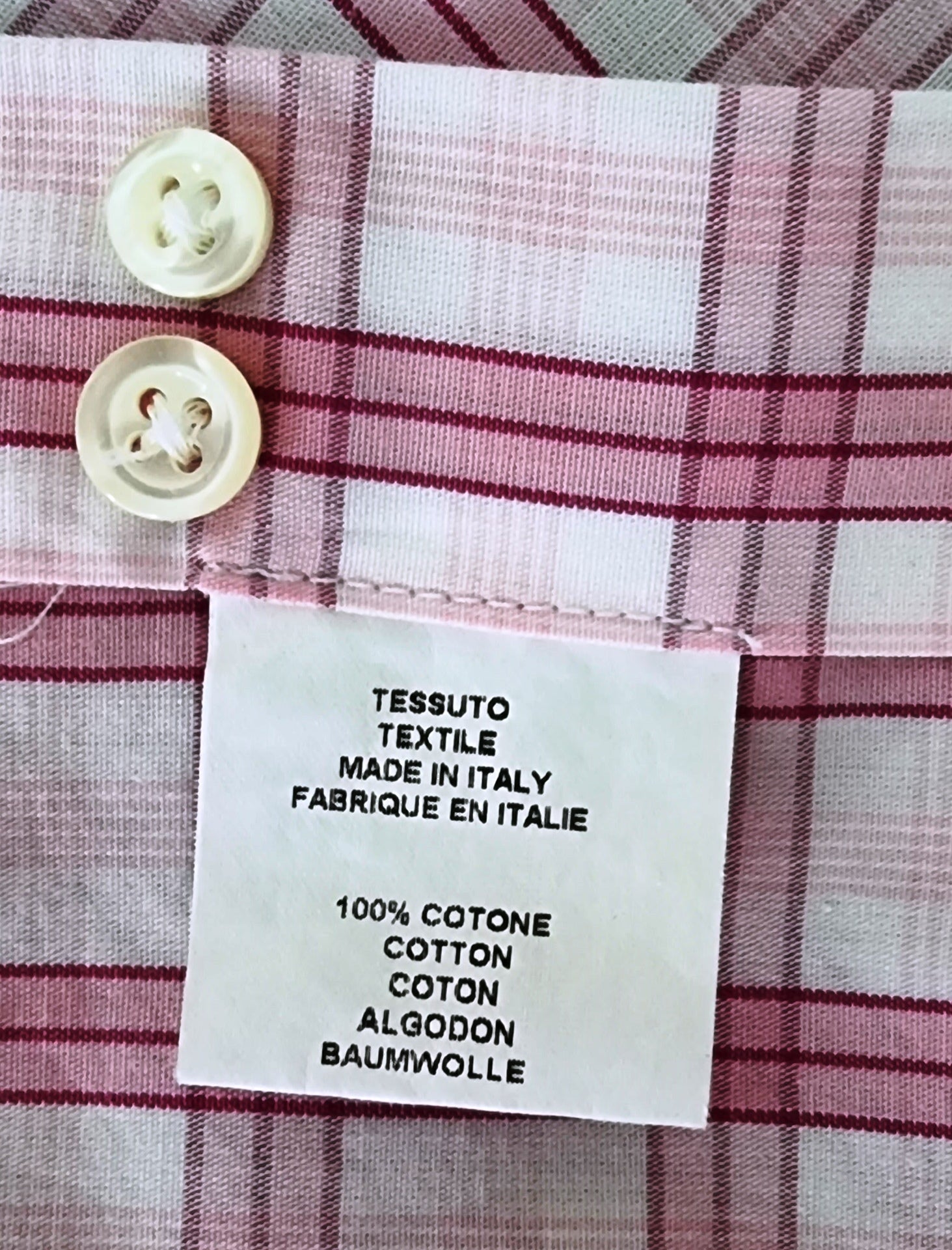 HERBIE FROGG Pink & White Stripe Cotton Mens Shirt. Collar 16” Timeless Fashions