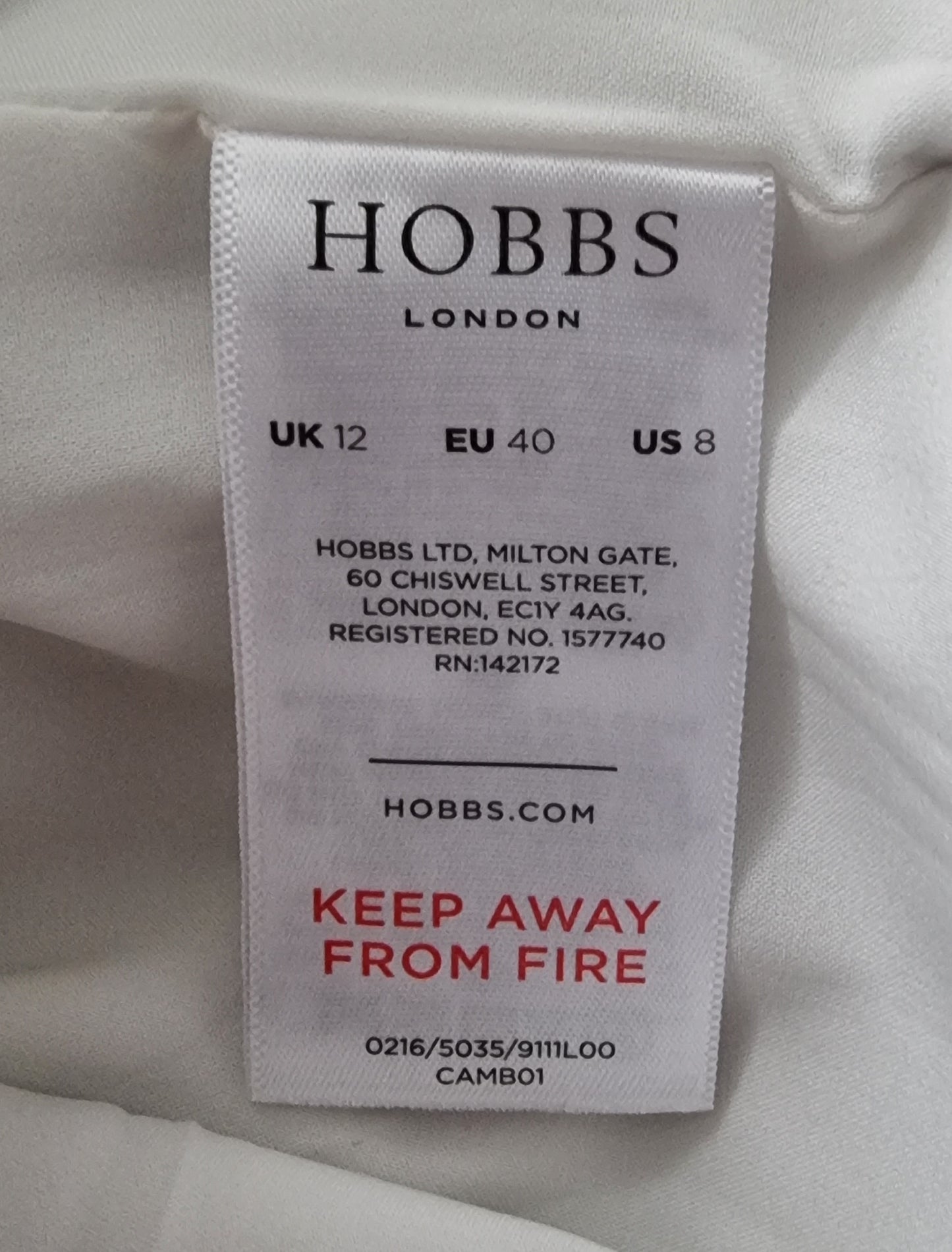 Hobbs Navy & White Lace Dress UK 12 US 8 EU 40 Timeless Fashions