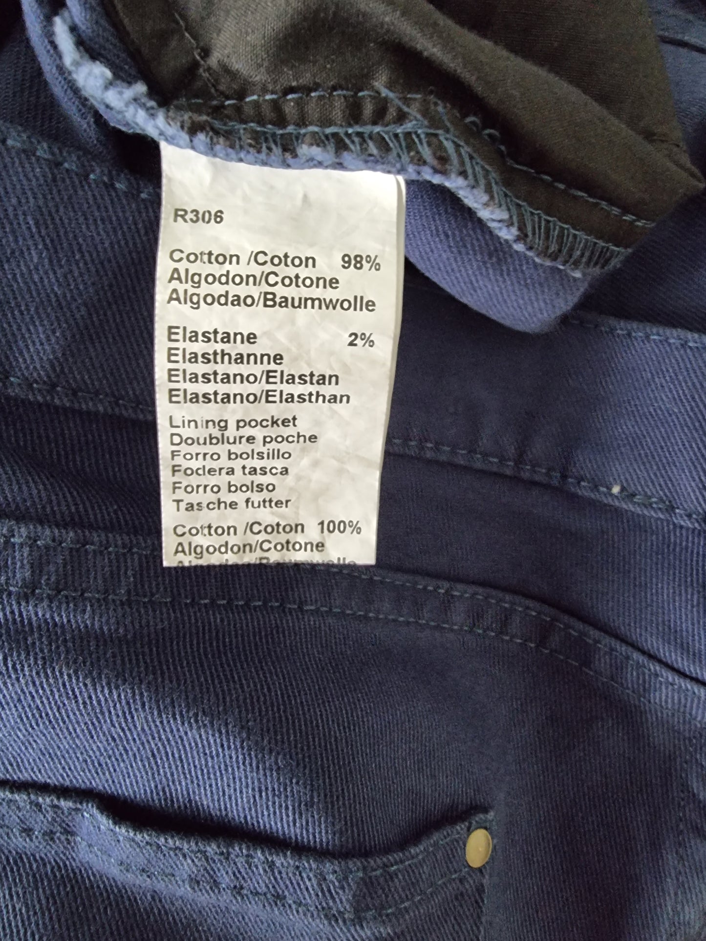Gerard Darel Mid Blue Stretch Straight Leg Jeans UK 14 Timeless Fashions