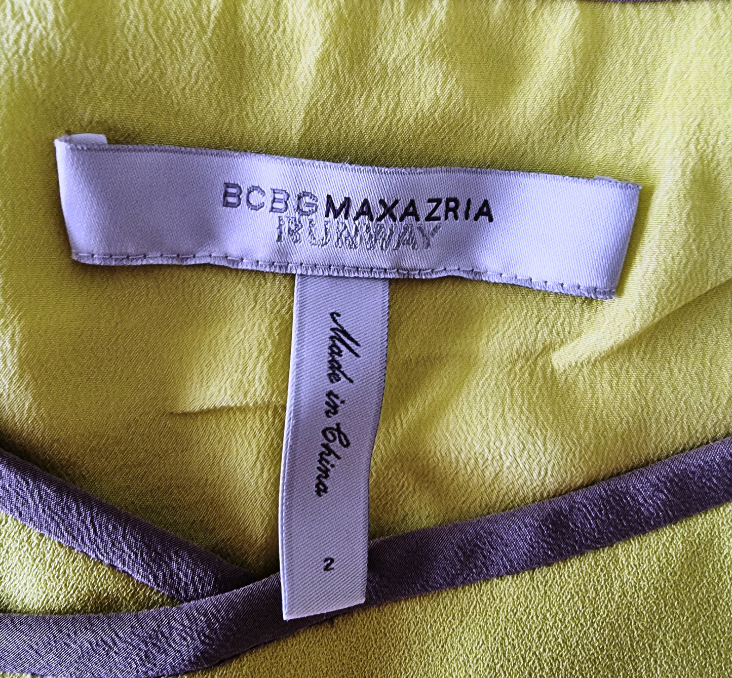 BCBG MAX AZRIA Lemonade Lined Gladiator Style Dress UK 6 US 2 EU 34 Timeless Fashions