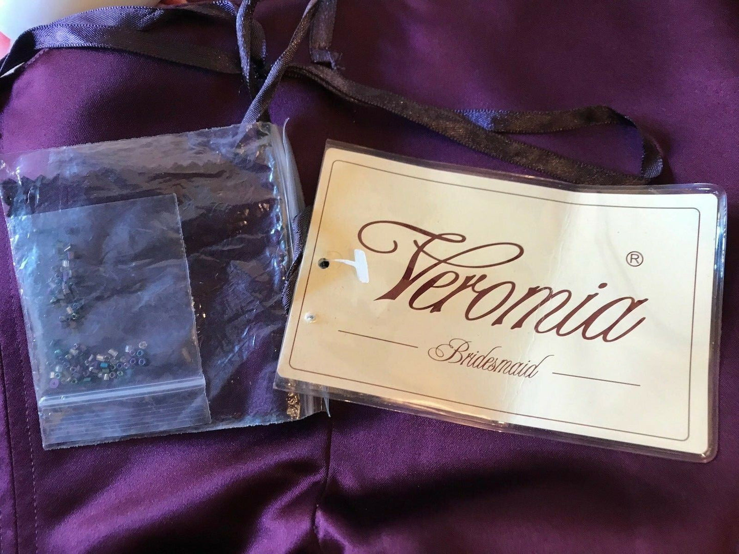 Veromia Womens Burgundy Satin Skirt & Bodice UK 10/12 Timeless Fashions