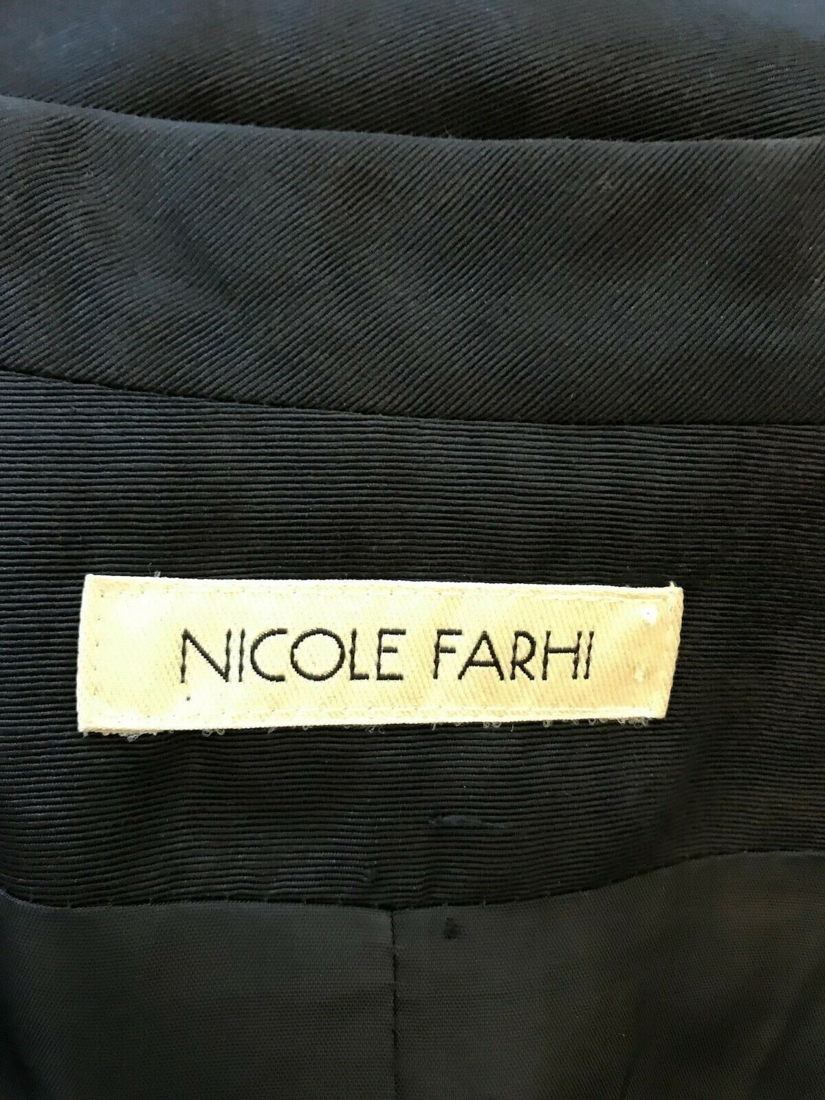 Nicole Farhi Black Tailored Blazer Jacket UK 12 US 8 EU 40 Timeless Fashions