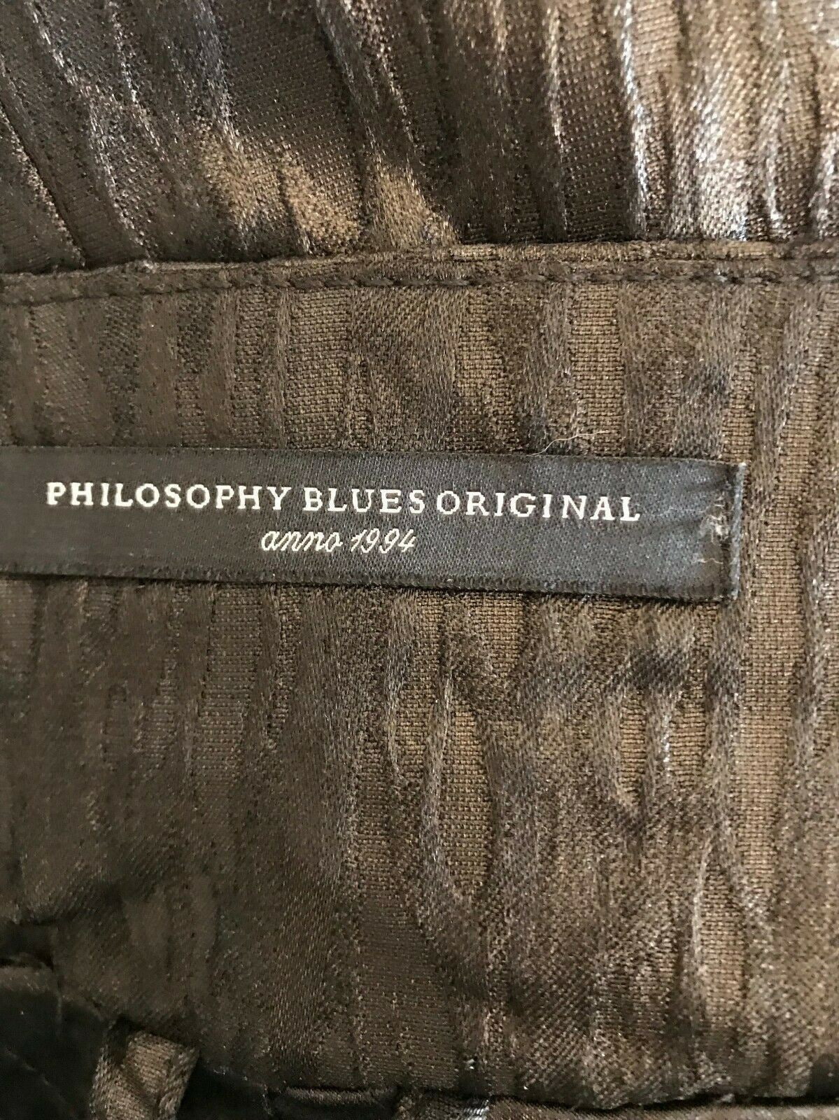 Philosophy Blues, Black Original Long Quilted Jacket UK 10 US 6 EU 38 Timeless Fashions