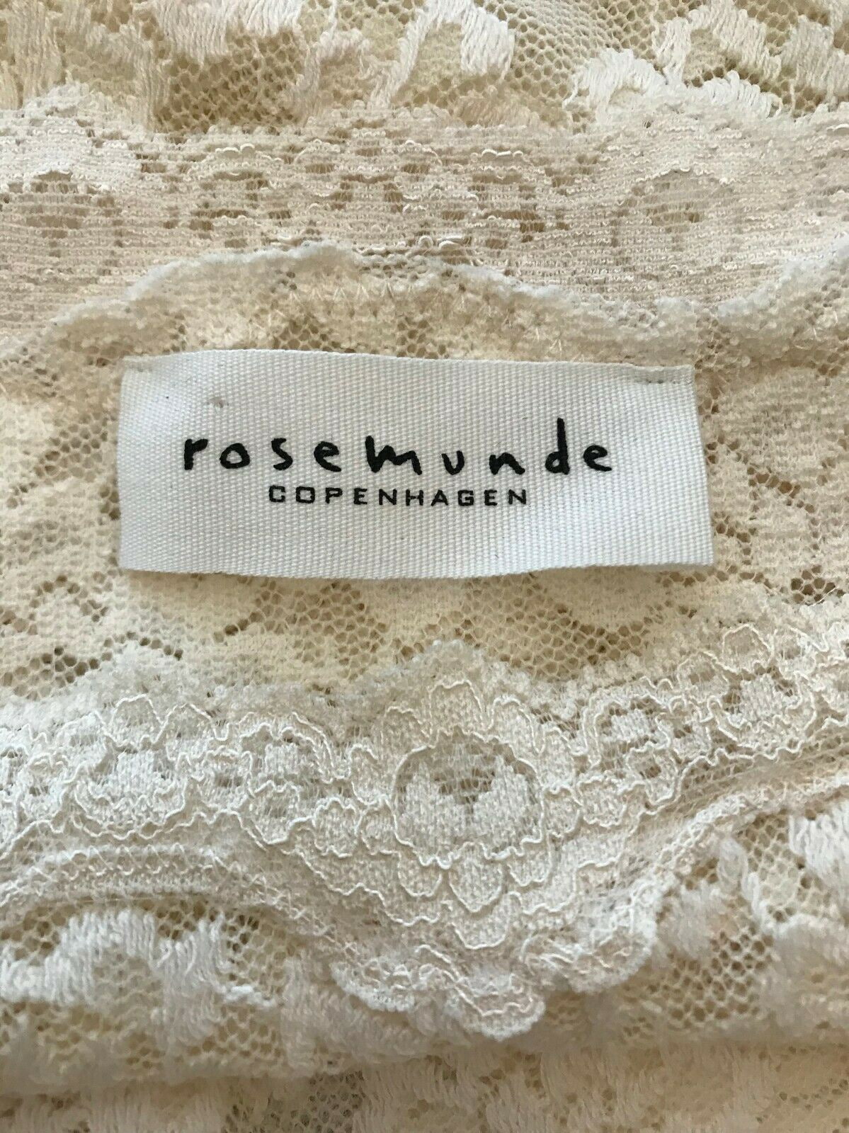 Rosemunde Cream Copenhagen Lace Top Size S UK 10 US 6 EU 38 Timeless Fashions
