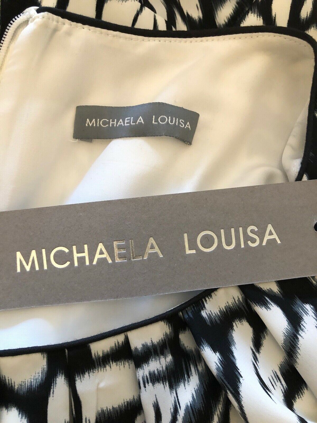 Michaela Louisa Black & White Fit & Flare Dress With Bolero & Belt UK 14 US 10 EU 42 Timeless Fashions