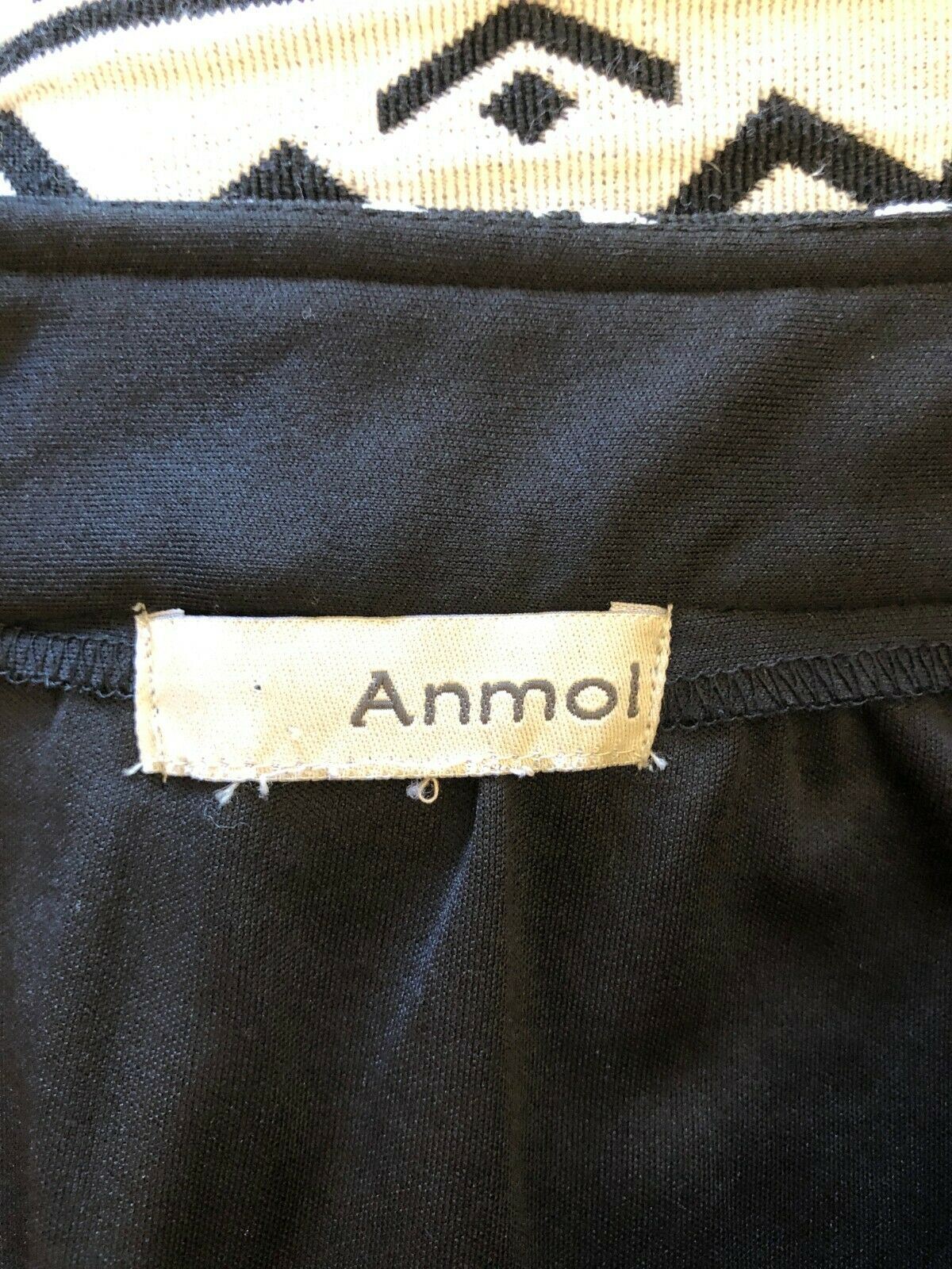 Anmol Black & White Aztec Print Cotton Mini Skirt UK 14 US 10 EU 42 Timeless Fashions