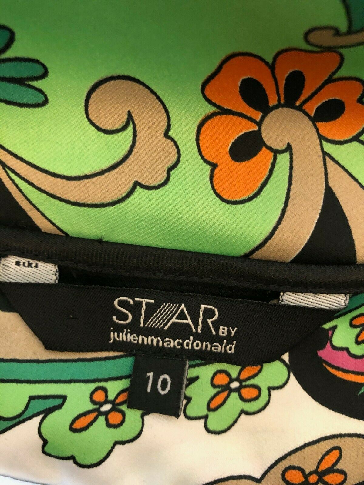 Star by Julien MacDonald Womens Multicoloured Top UK 10 US 6 EU 38 Timeless Fashions