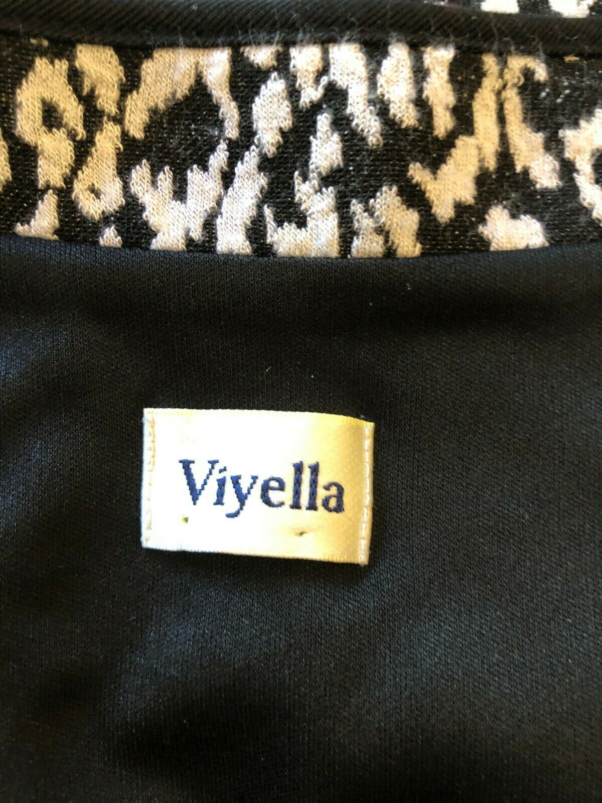 Viyella Womens Black & White Long Jacket UK 14 US 10 EU 42 RRP £199.00 Timeless Fashions