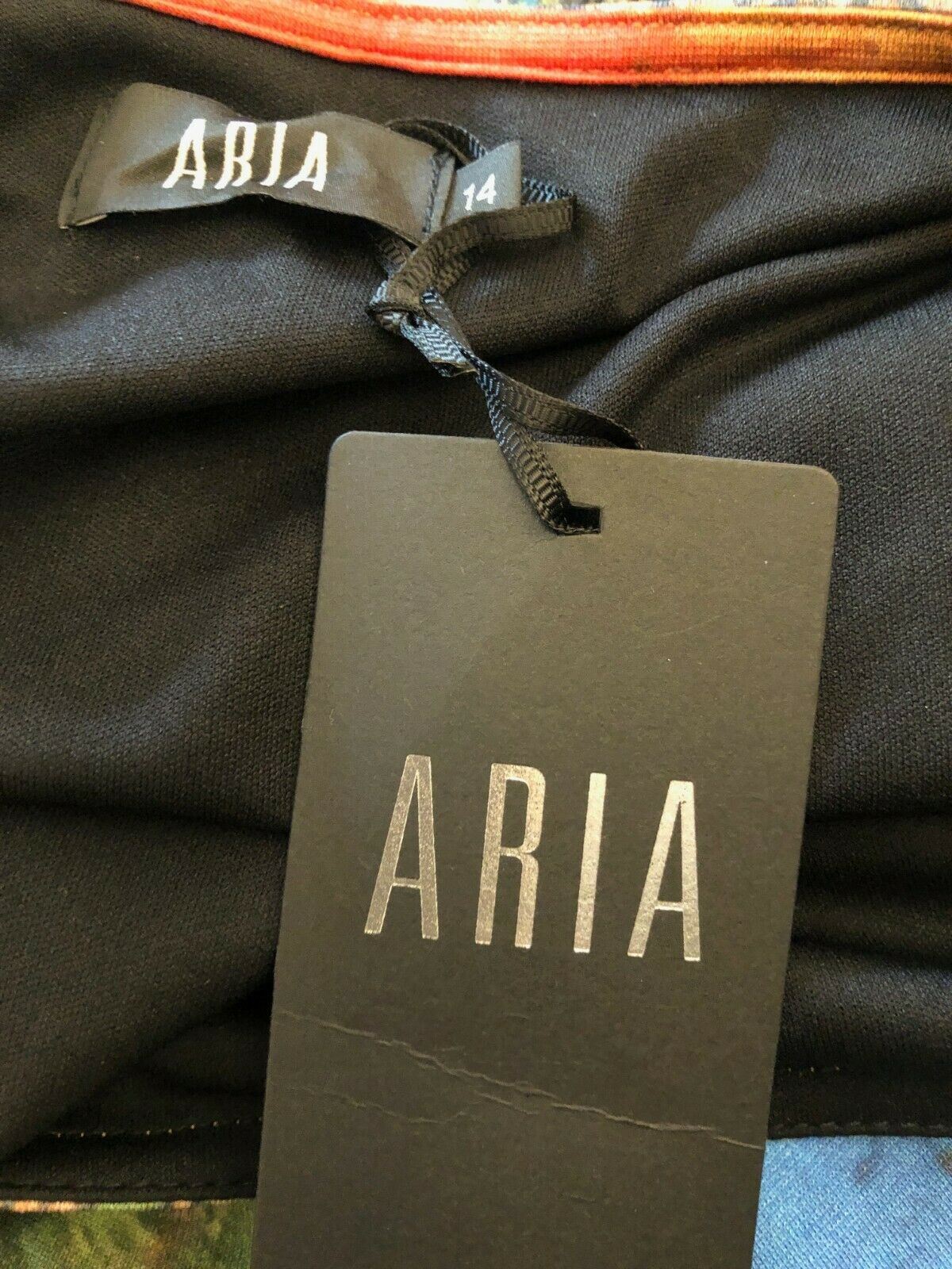 Aria Multicoloured 1/2 Sleeve Dress UK 14 US 10 EU 42 BNWT RRP £175 Timeless Fashions