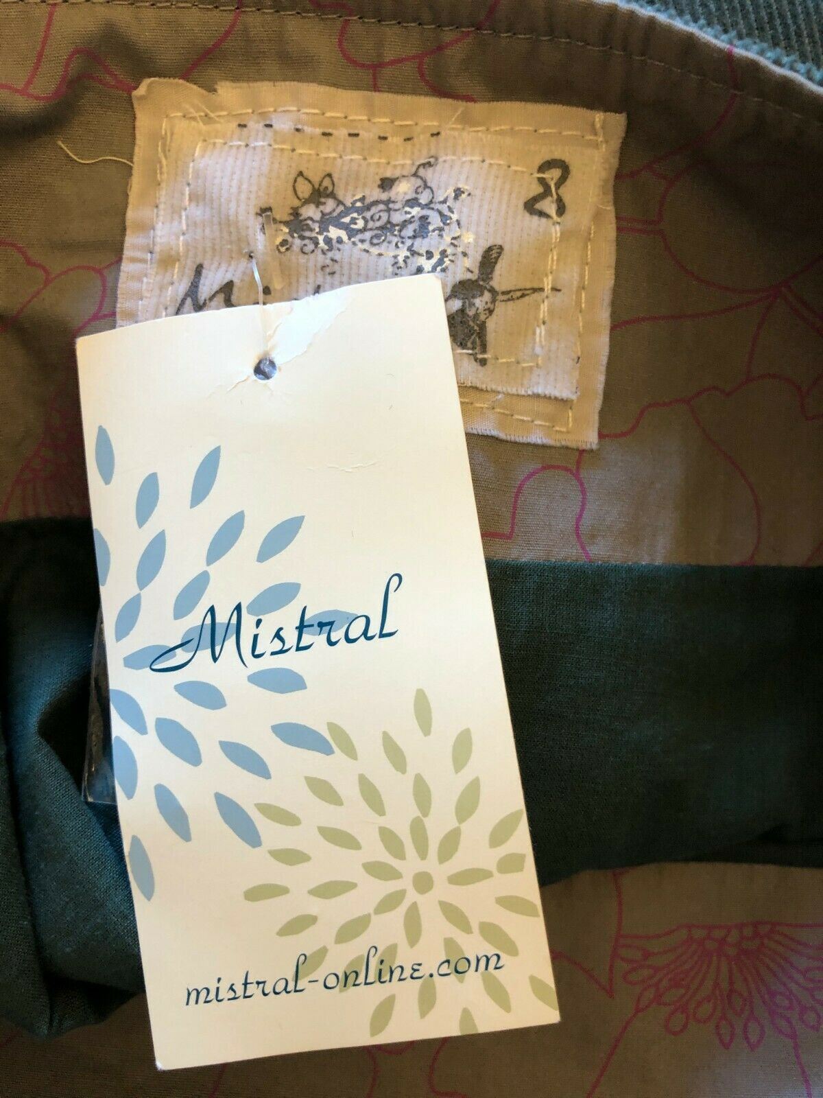 Mistral Sage Green Fine Cord Embroidered A-Line Skirt UK 8 US 4 EU 36 RRP £39 Timeless Fashions