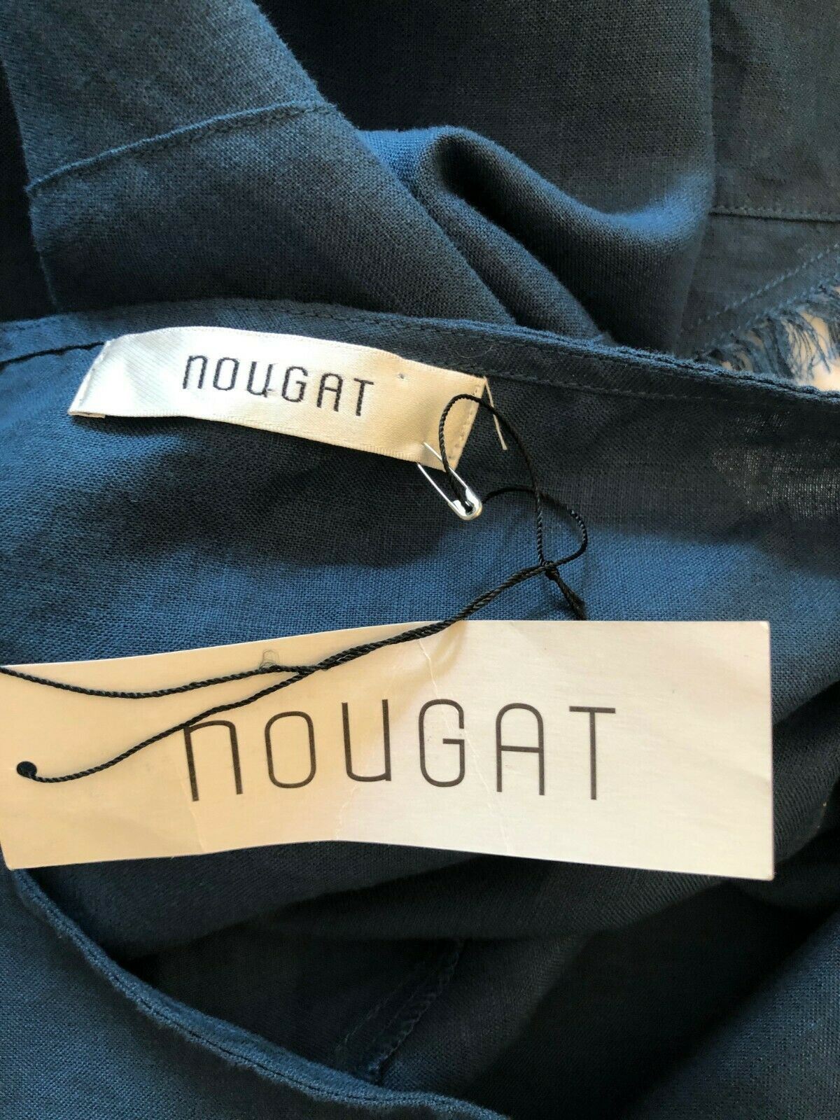 Nougat London Teal Linen A-Line Long Skirt UK 10 US 6 EU 38 Timeless Fashions