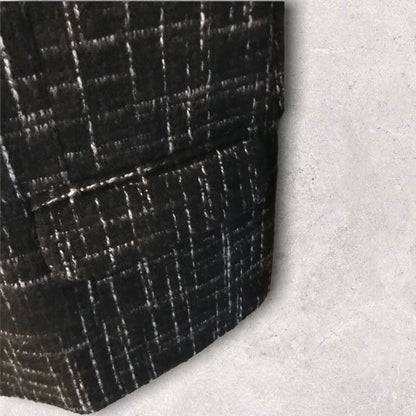 Paul Costelloe Black & White Vintage Zip Wool Blend Jacket UK 16 US 12 EU 44 Timeless Fashions