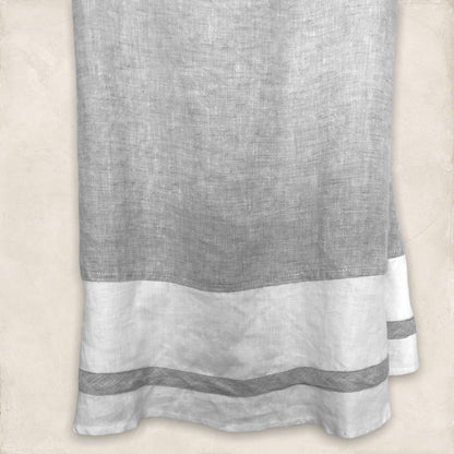 Kontrast White & Grey Linen Long Dress & Jacket, Lagenlook Size 36 UK 10 US 6 EU 38 Timeless Fashions